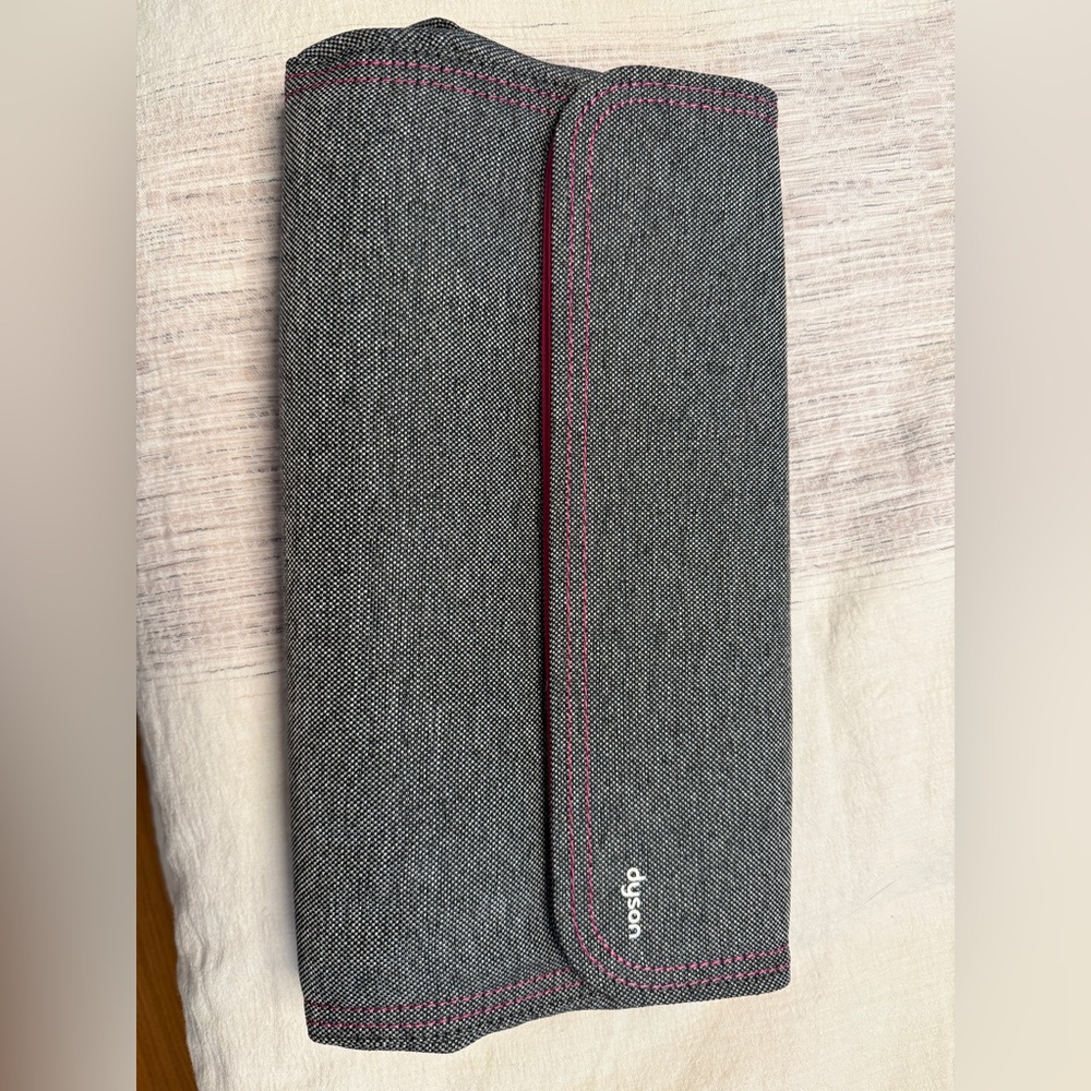 Dyson Supersonic Hair Dryer Storage Bag Cool Grey Fuchsia Stitching Magnetic